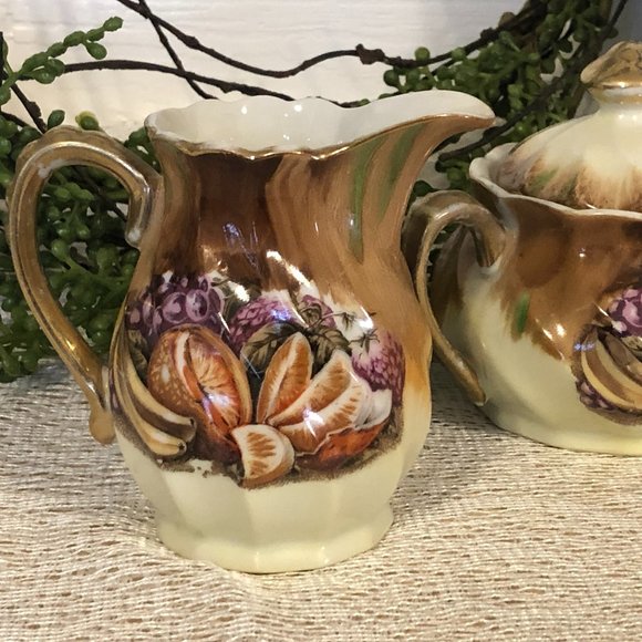 Vintage Japan Sugar and Creamer Set - Picture 3 of 10